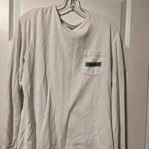 Long Sleeve White T-Shirt Martha Vineyards Lacrosse Shirt